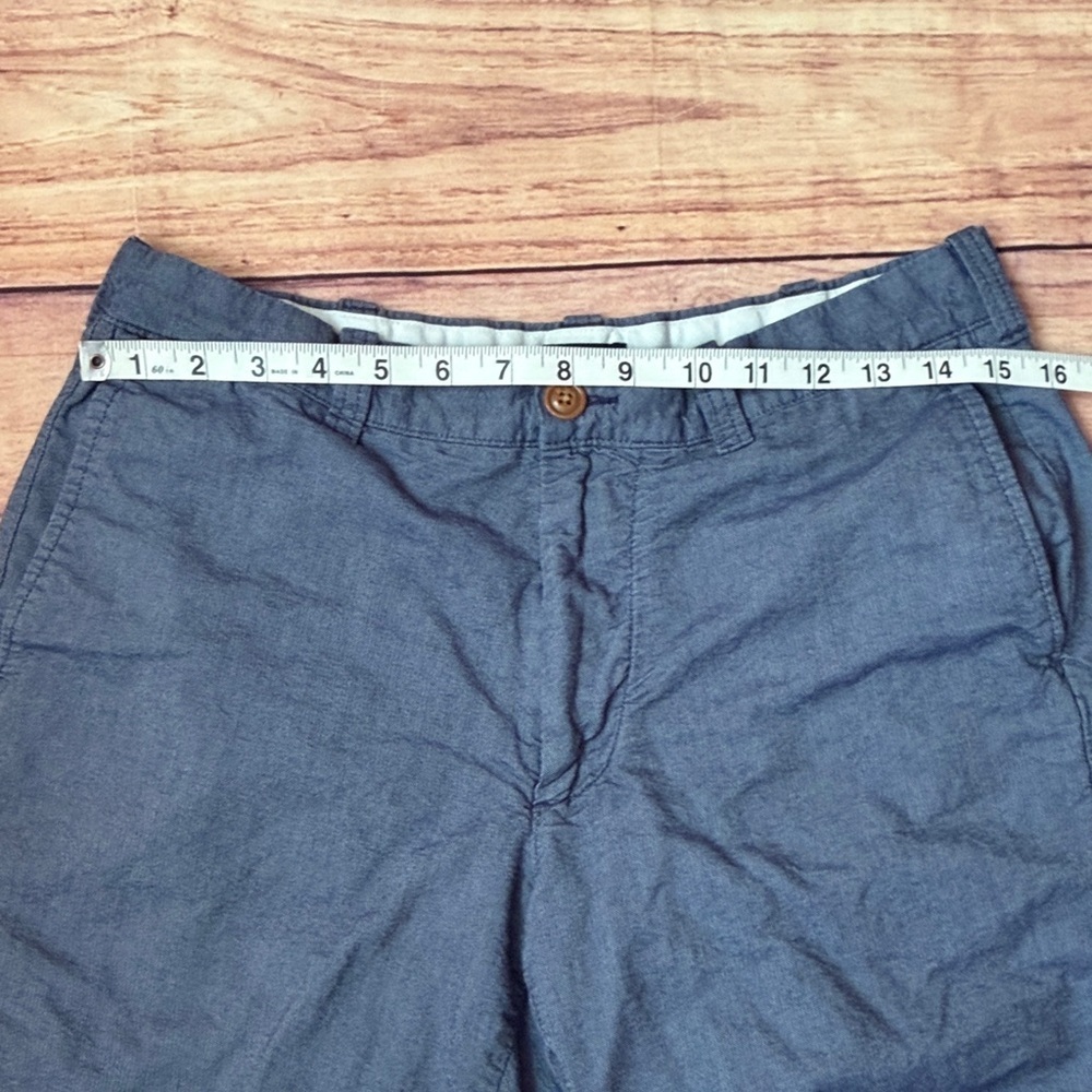 J. Crew Blue Men's Flat Front Shorts - Picture 6 of 8